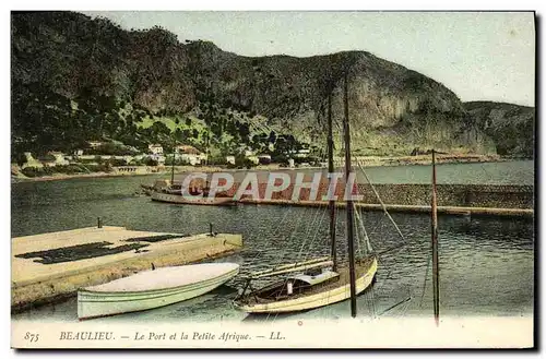 Cartes postales moderne Beaulieu Le Port et la Petite Afrique Bateaux