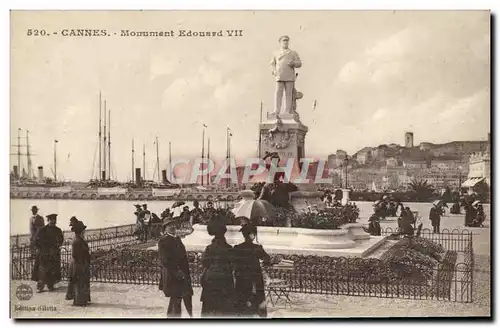 Cartes postales Cannes Monument Edouard VII