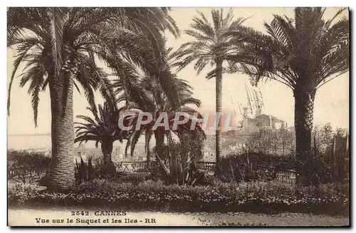 Cartes postales Cannes Vue Sur le Suquet et les Iles