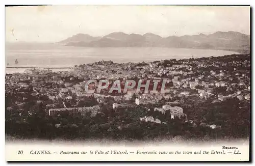 Cartes postales Cannes Panorama sur la Ville et L&#39Esterel