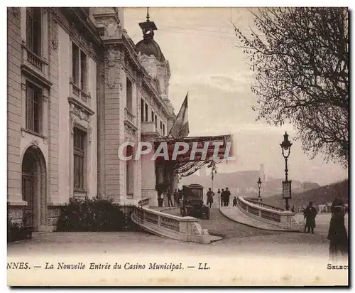 Ansichtskarte AK Cannes La Nouvelle Entree du Casino Municipal Automobile