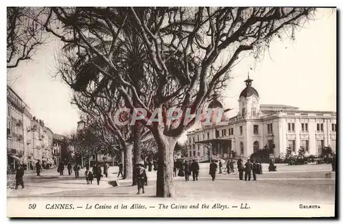 Ansichtskarte AK Cannes Le Casino et Les Allees