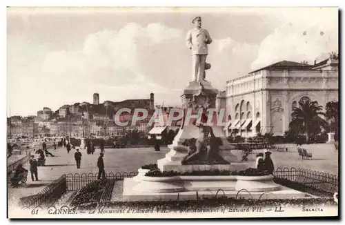 Cartes postales Cannes Le Monument d&#39Edouard VII