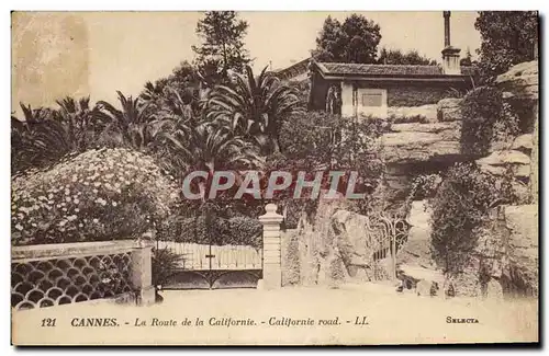 Cartes postales Cannes La Route de la Californie