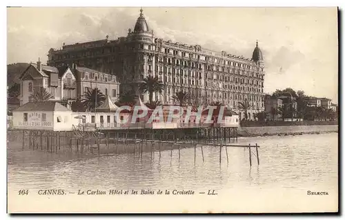 Ansichtskarte AK Cannes Le Carlton Hotel et les Balns de la Croisette