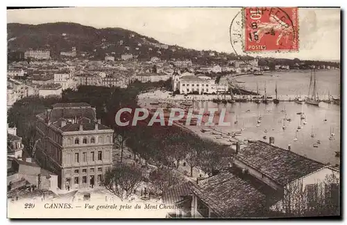 Cartes postales Cannes Vue Generale Prise du Mont Chevalier