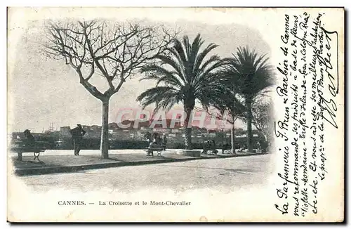 Cartes postales Cannes La Croisette et le Mont Chevalier