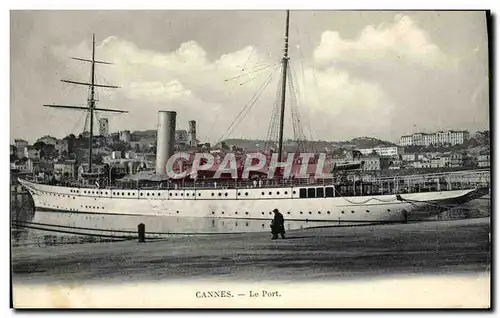 Cartes postales Cannes Le Port Bateau