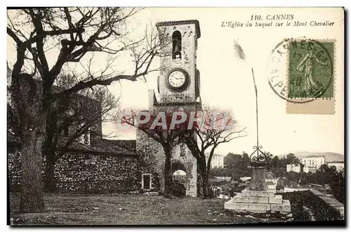 Ansichtskarte AK Cannes L&#39Eglise du Suquet sur le Mont Chevalier