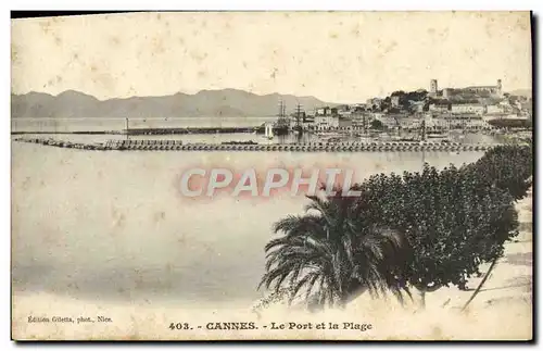 Cartes postales Cannes Le Port et la Plage