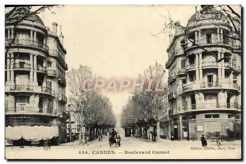 Ansichtskarte AK Cannes Boulevard Carnot