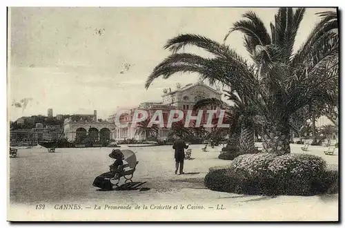 Cartes postales Cannes La Promenade de la Croisette et le Casino