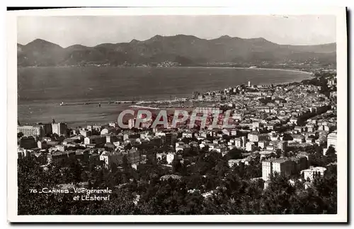 Cartes postales Cannes vue generale et l&#39Esterel