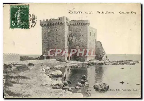 Cartes postales Cannes Ile St Honorat Chateau Fort