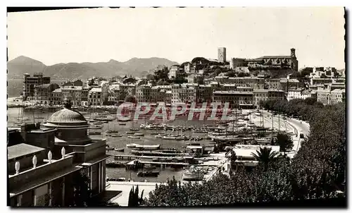 Cartes postales moderne Cannes Le Port le Quai St Pierre et le Suquet Bateaux