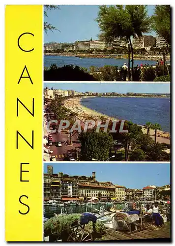 Moderne Karte Cannes Souvenir