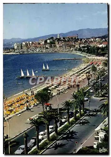 Cartes postales moderne Cannes La Croisette et le Suquet