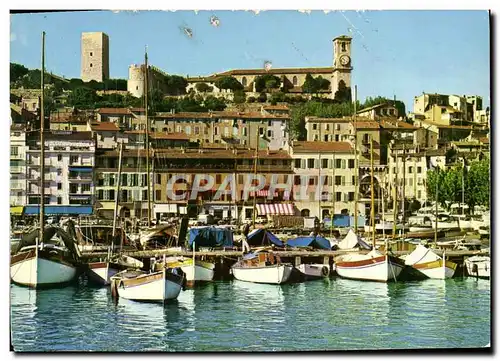 Cartes postales moderne Cannes Un Coin du Port Quai St Pierre et le Suquet