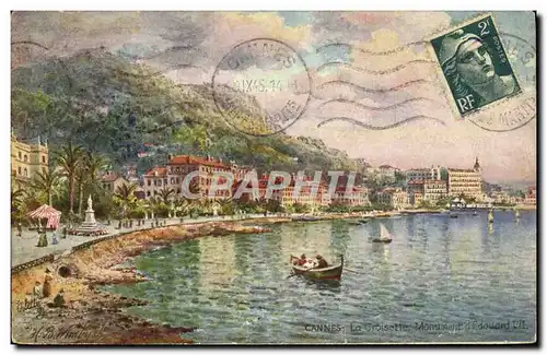 Cartes postales Cannes La Croisette Monument d&#39Edouard VII