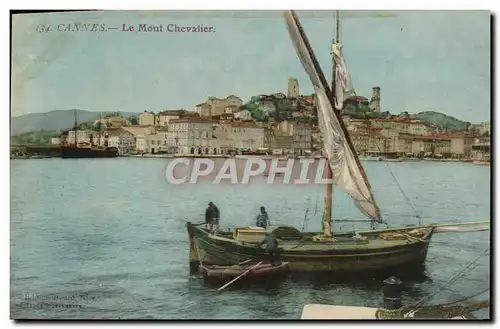 Cartes postales Cannes Le Mont Chevalier Bateau