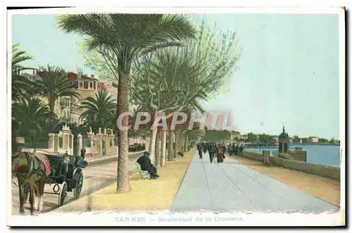 Cartes postales Cannes Boulevard de la Croisette