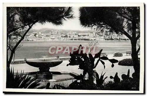 Cartes postales Cannes Vue prise des nouveaux jardins