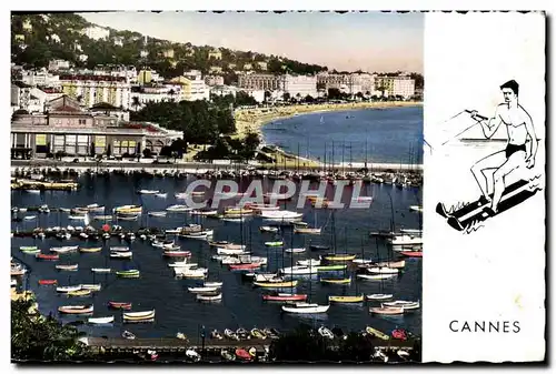 Cartes postales Cannes Vue Generale Prise du Suquet Ski nautique