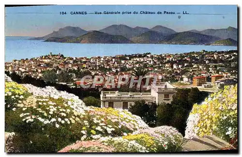 Ansichtskarte AK Cannes Vue Generale Prise du Chateau De Pezou