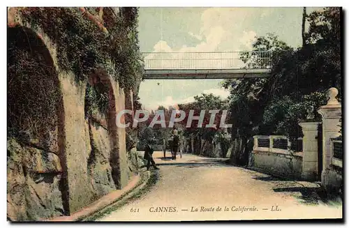 Cartes postales Cannes La Route de la Californie