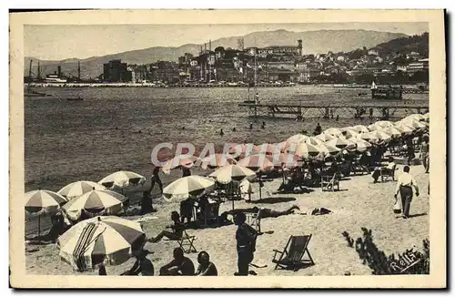 Cartes postales Cannes La Plage et le Suquet