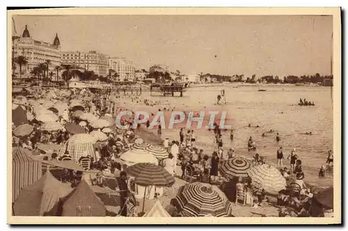 Cartes postales Cannes Les Hotels La Plage