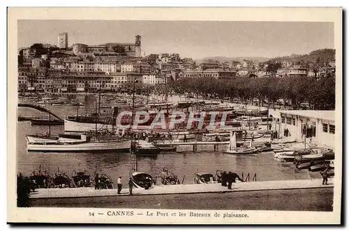 Ansichtskarte AK Cannes Le Port et les Bateaux de Plaisance