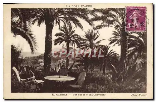 Cartes postales Cannes Vue sur le Mont Chevalier