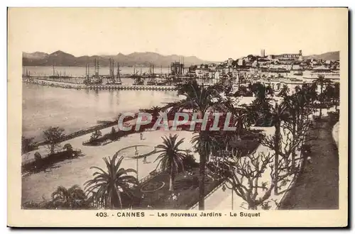 Cartes postales Cannes Les nouveaux Jardins Le Suquet