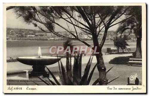 Cartes postales Cannes Vue des nouveaux Jardins