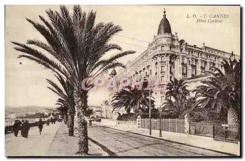 Cartes postales Cannes Hotel Carlton