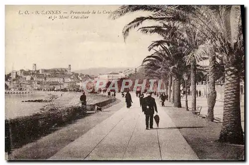 Cartes postales Cannes Promenade de la Croisette et le Mont Chevalier