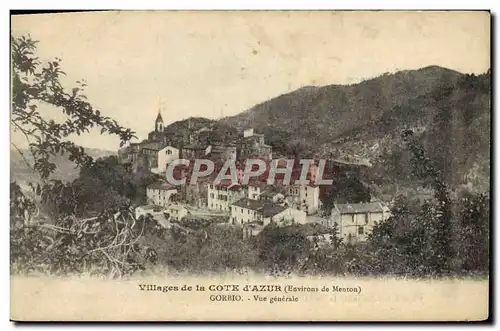 Cartes postales Gorbio Vue generale