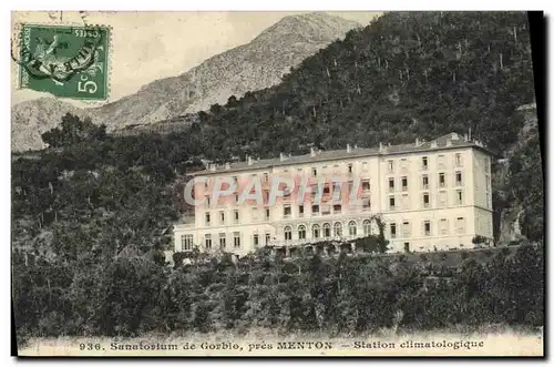 Cartes postales Sanatorium de Gorbio pres Menton Station climatologique