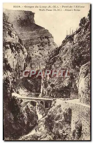 Cartes postales Gorges du Loup Pont de l&#39Abime