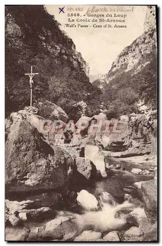 Ansichtskarte AK Gorges du Loup La Croix de St Arnoux