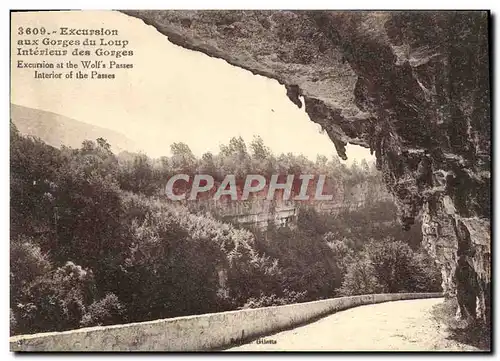 Ansichtskarte AK Excursion aux Gorges du Loup Interieur des Gorges