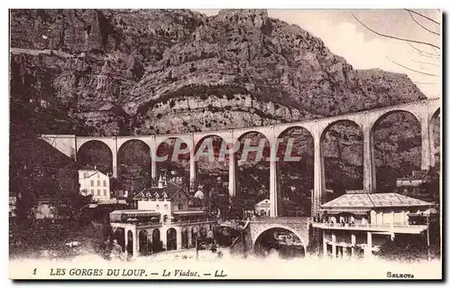 Cartes postales Les Gorges du Loup Le Viaduc