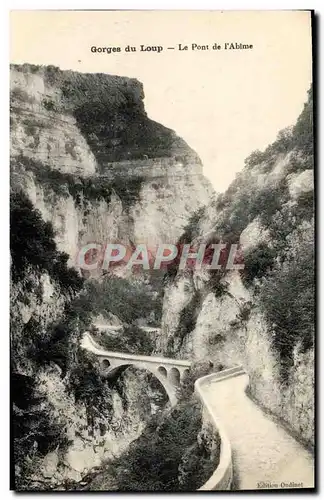 Cartes postales Gorges du Loup La Pont de l&#39Abime