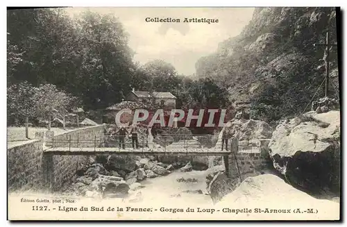 Cartes postales Ligne du Sud de la France Gorges du Loup Chapelle St Arnoux