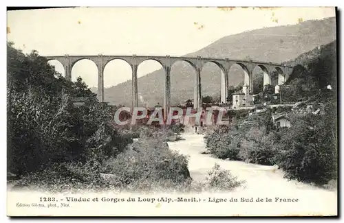 Ansichtskarte AK Viaduc et Gorges du Loup Ligne du Sud de la France