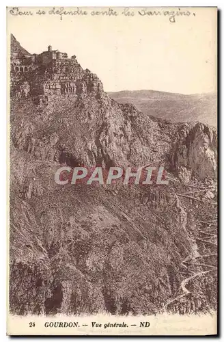 Cartes postales Gourdon Vue generale