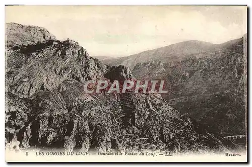 Ansichtskarte AK Les Gorges du Loup Gourdon et le Viaduc du Loup