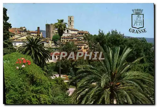 Moderne Karte Grasse Cote d&#39Azur French Riviera Cite des fleurs Capitale des Parfums