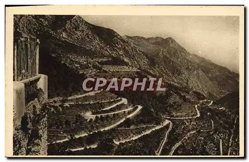 Cartes postales Route de Menton a Sospel